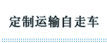 定制运输自走车